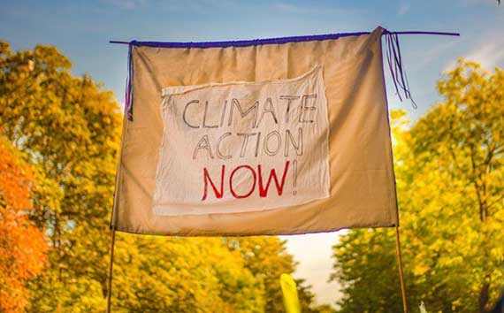 UK Rally Climate Change | People Holding Banner